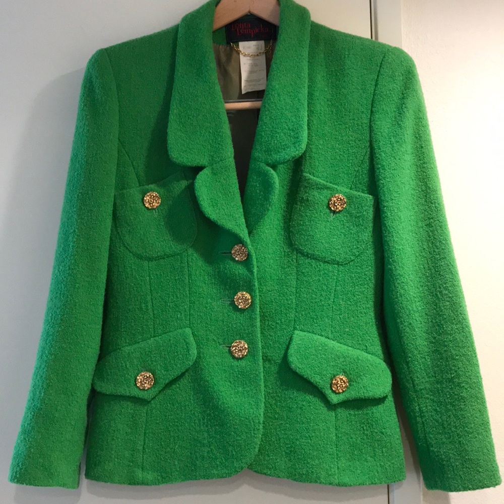 Women’s Vintage Lolita Lempicka Wool Skirt Suit